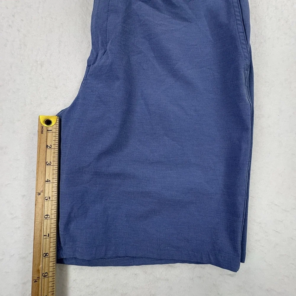 Johnnie-O Chino Shorts Mens 36 Blue Calcutta 8” Inseam Stretch Casual Golf